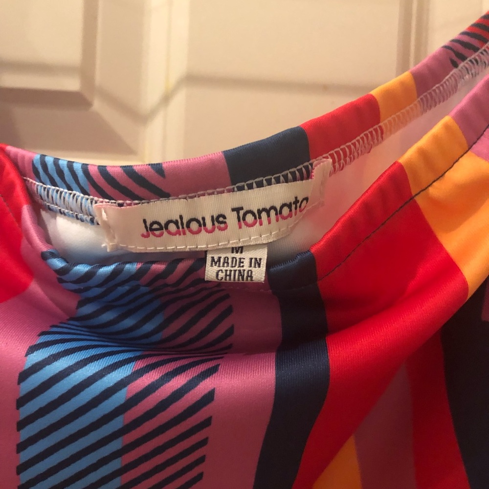 Multi Color Crop Top - Picture 3 of 4